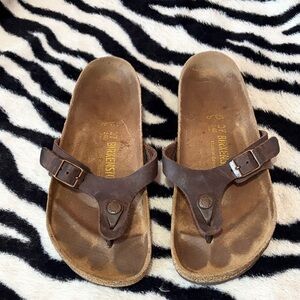 Birkenstock Brown Thong Sandals